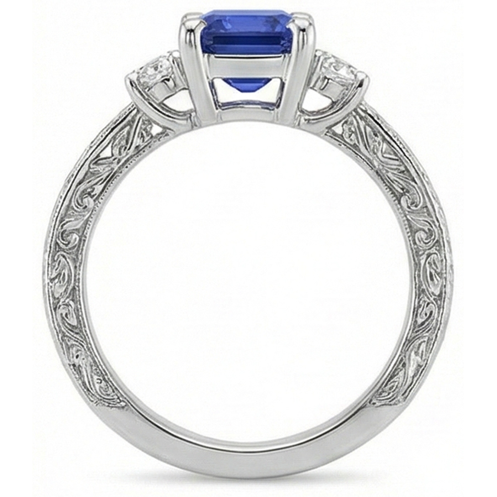 Anello con Zaffiro Blu e Brillanti Prezzo