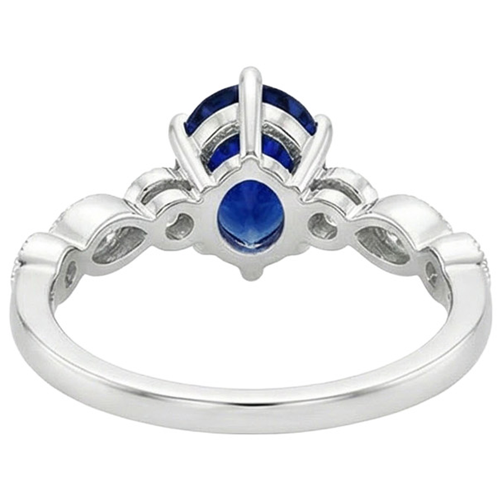 vero pear diamante 2.50carati anello dettaglio ravvicinato
