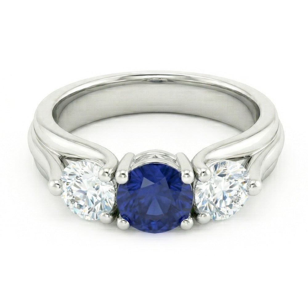 vero round diamante 0.40carati anello vista dall'alto