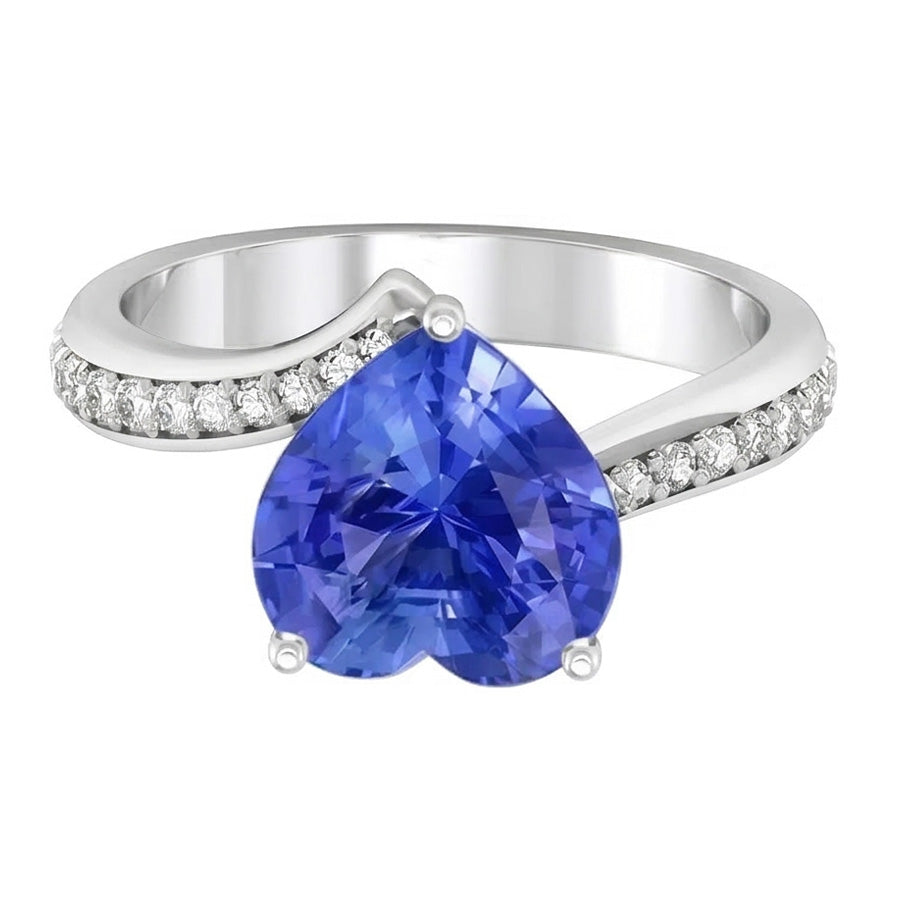 vero round diamante 4.50carati anello vista dall'alto