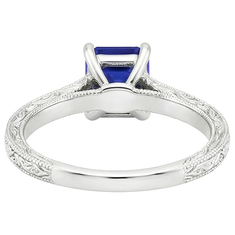 Anello con zaffiro blu e Brillanti Prezzo