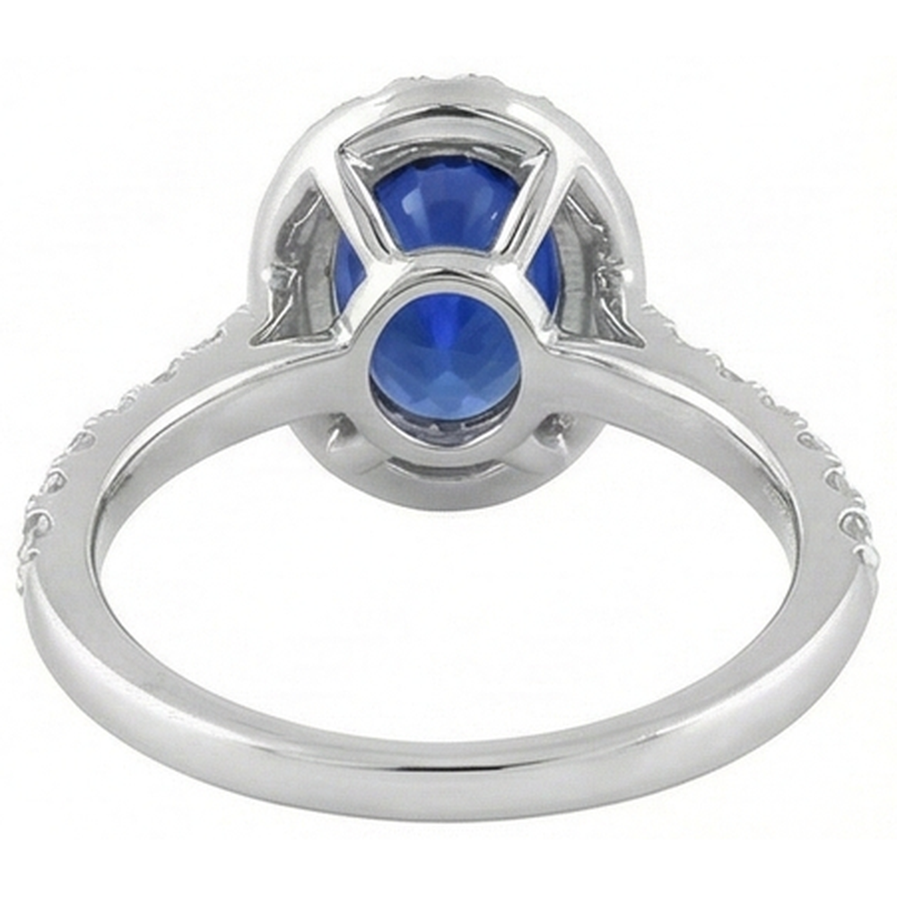 vero round diamante 1.50carati anello con accenti diamanti
