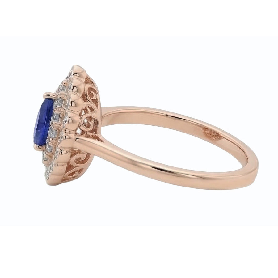 vero round diamante 3.50carati anello vista dall'alto