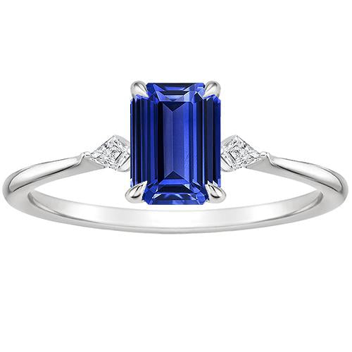 Anello da donna con zaffiro di Ceylon e diamante 3.25 carati - harrychadent.it
