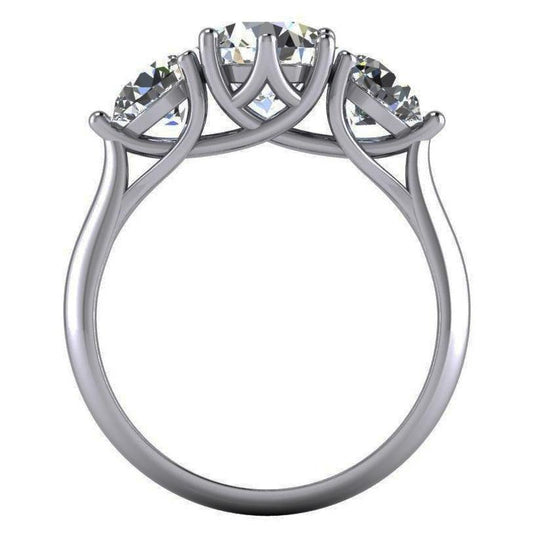 Anello di fidanzamento con diamante rotondo 3 carati da 4.51 carati stile traliccio - harrychadent.it