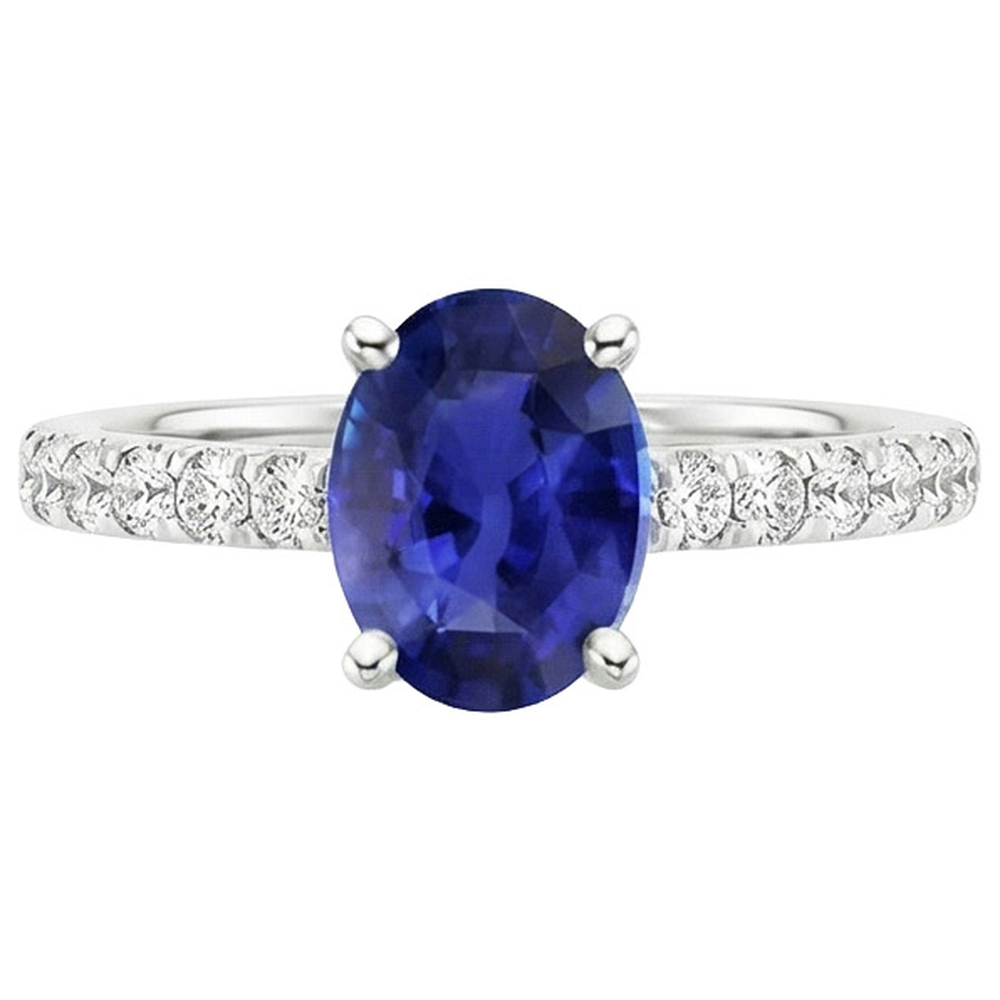 vero round diamante 4.25carati anello su bianco