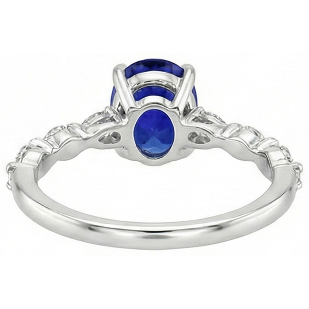 vero marquise diamante 6carati anello su bianco