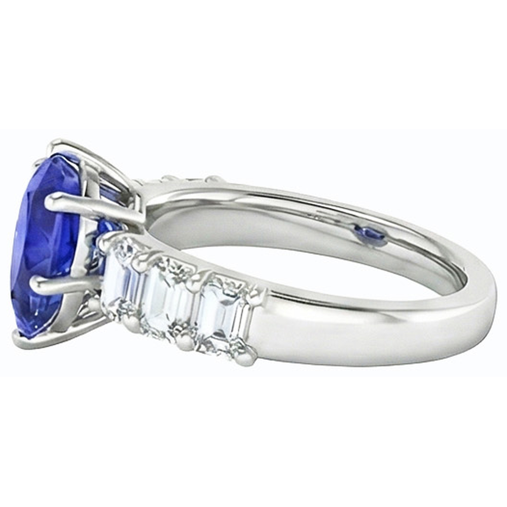 vero pear diamante 2.50carati anello su bianco