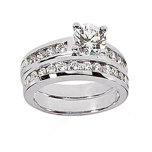 Anello Di Fidanzamento Con Naturale Diamante Tondo 3 Carati