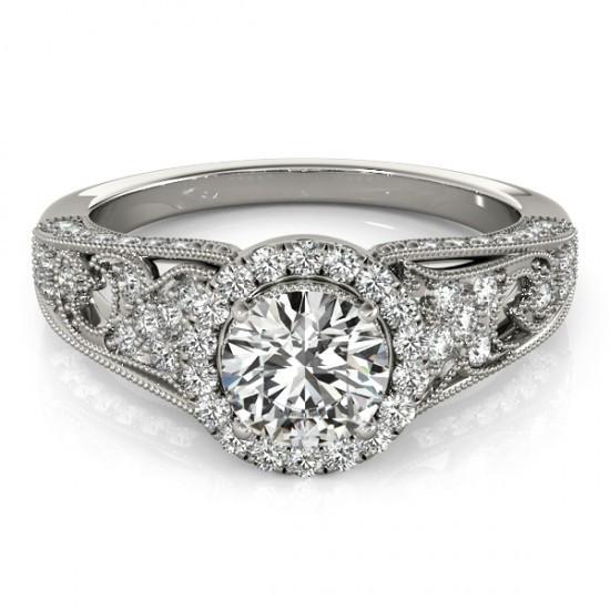 Anello Di Fidanzamento Con Vero Diamante 1.25 Carati Gioielli Da Donna In Stile Antico Nuovo