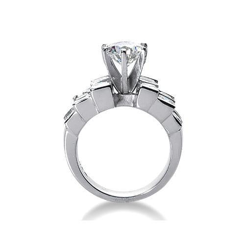 Anello Fantasia Di Fidanzamento Con Naturale Diamante Da 4.25 Carati Diamanti Grandi Reali