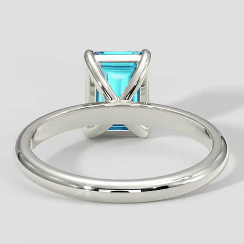 Anello Paraiba blu neon da 1 ct