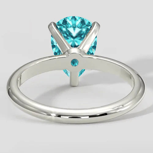 Anello Paraiba taglio a pera da 2 carati