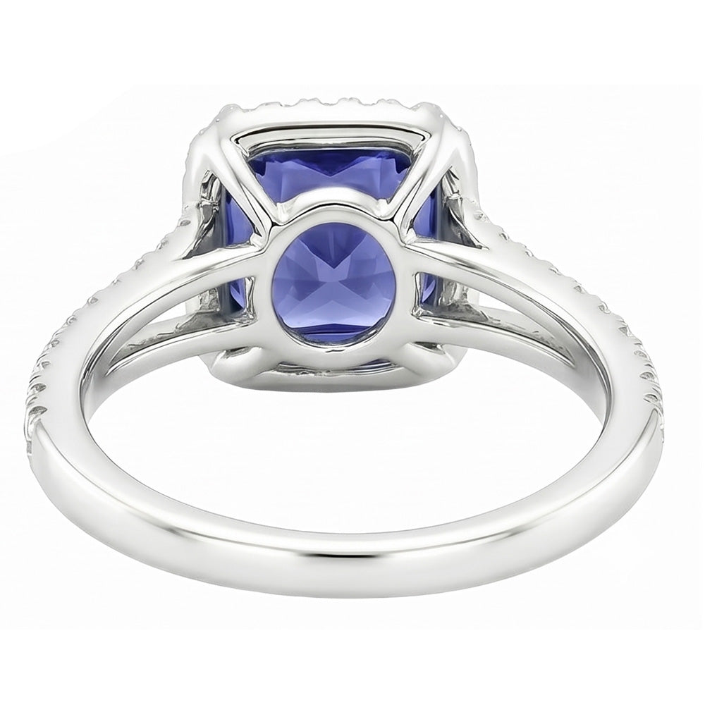 Anello Zaffiro Vero 4 Carati