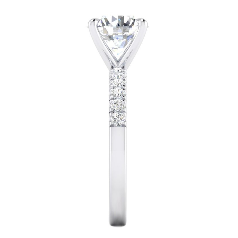 Anello_Di_Fidanzamento_Diamante_2.50 Carati_Naturale_Diamanti_Rotondi_Oro Bianco_14K