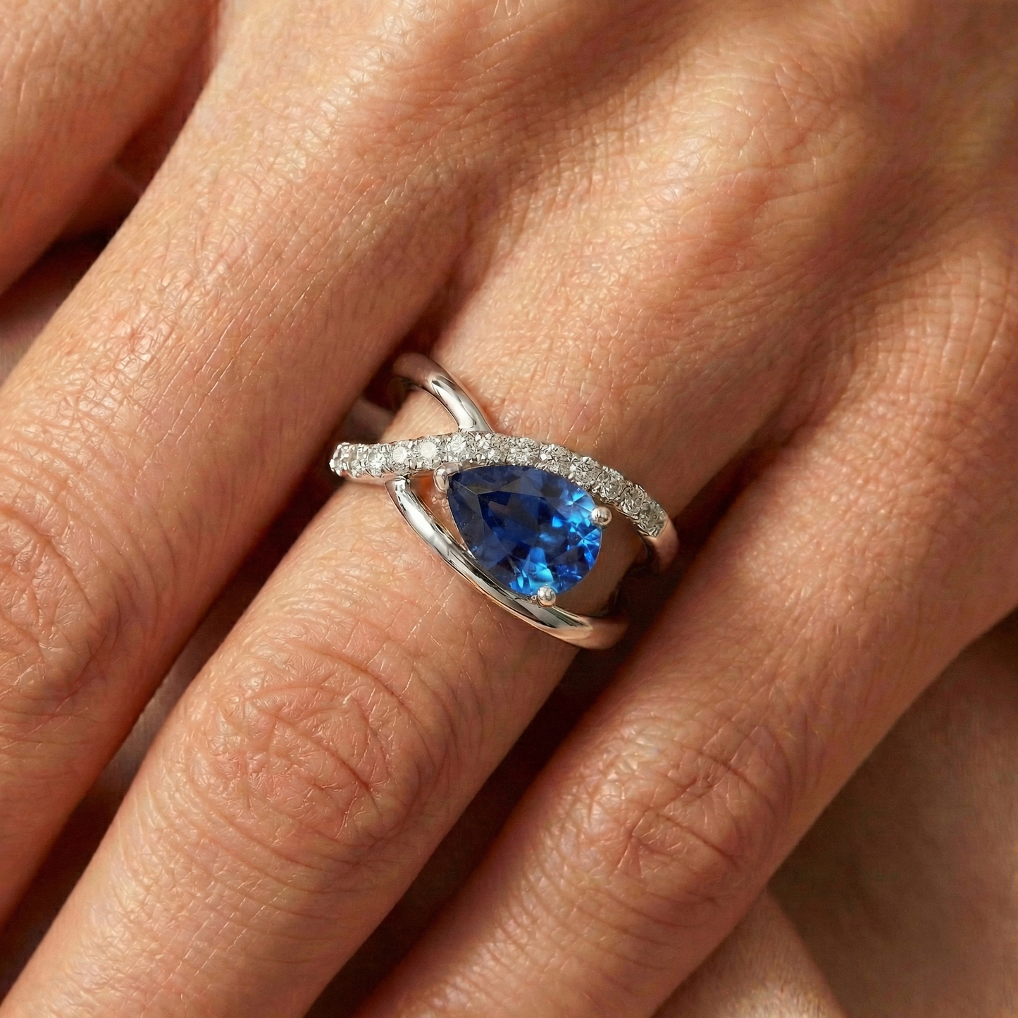 vero round diamante 2.65carati anello con accenti diamanti