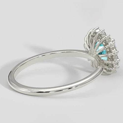 Anello da cocktail floreale Paraiba
