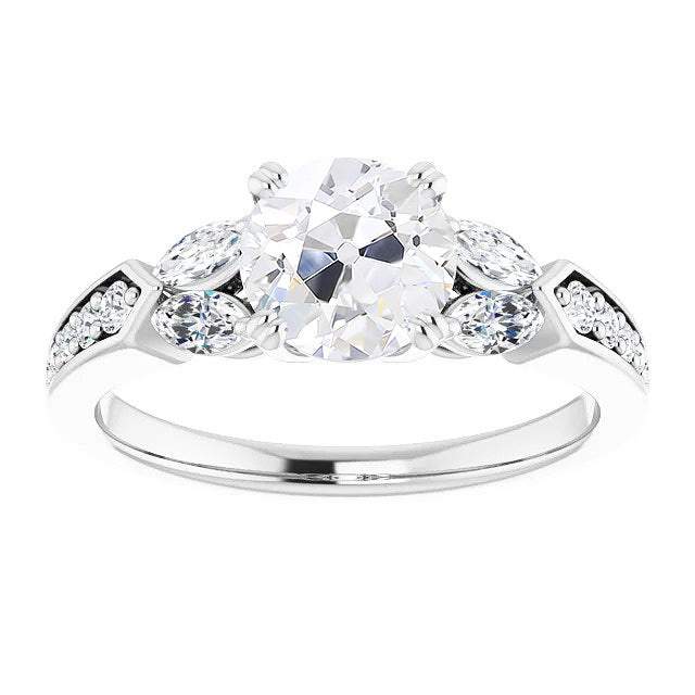 Diamante Fine Anniversary Ring 2 carati Oro Bianco 14K – vista principale
