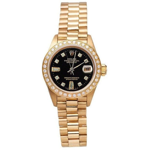 Baguette diamond rolex top