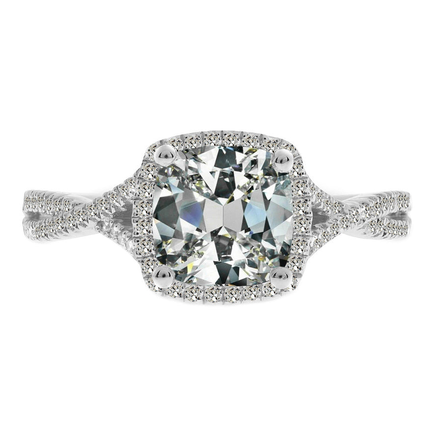 Brillante Anello Halo – vista principale