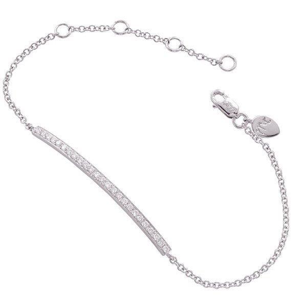 Bracciale A Catena Con Naturale Diamanti Tondi Da 2 Carati. Gioielli Da Uomo In Oro 14K