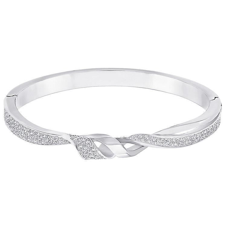 Bracciale Da Donna In Oro Bianco Con Naturale Diamanti Rotondi Da 4 Carati