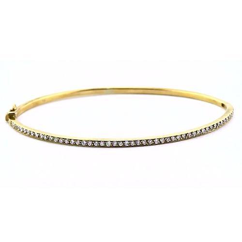 Bracciale Donna Genuino Diamante 2 Carati Oro Giallo 14K