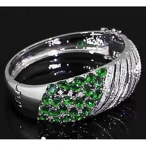 Bracciale donna diamante Verde smeraldo colombiano 23.25 carati 
