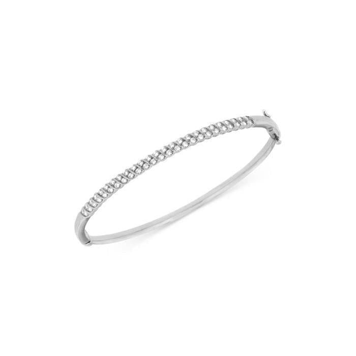 Bracciale Da Donna Con Genuino Diamanti Rotondi Da 2,50 Ct Nuovo Oro Bianco 14K