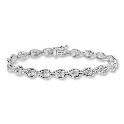 Bracciale Da Donna Con Naturale Diamanti Rotondi Da 4 Carati In Oro Massiccio 14K