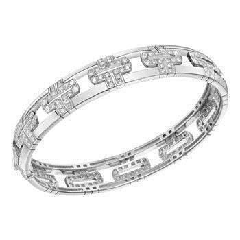 Bracciale Da Donna Con Piccoli Genuino Diamanti Taglio Rotondo Da 4.80 Carati, Oro Bianco 14K