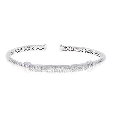 Bracciale Da Donna In Oro Bianco 14K Con Naturale Diamanti Brillanti Da 3,75 Ct