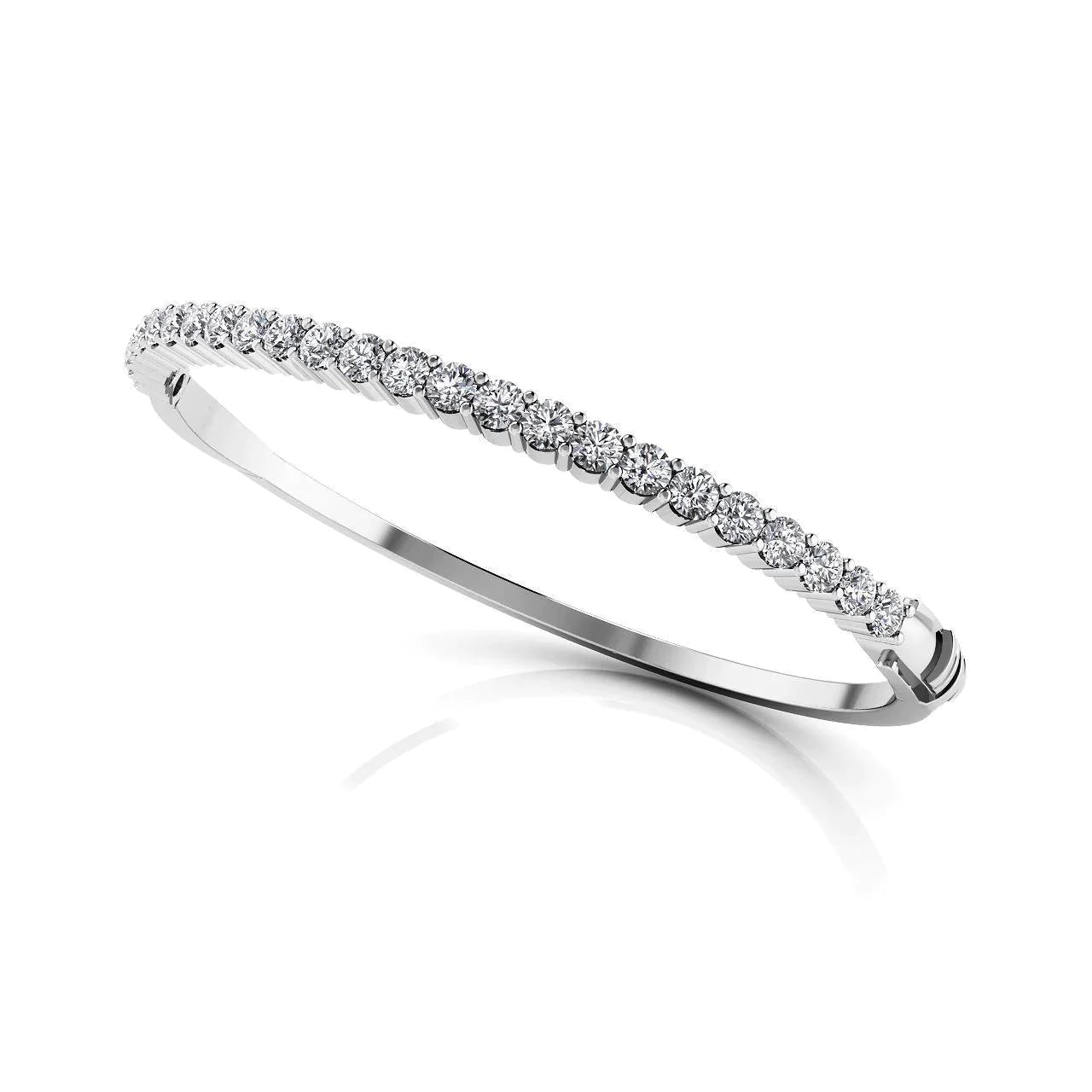 Bracciale Rigido Con Naturale Diamanti Da Donna