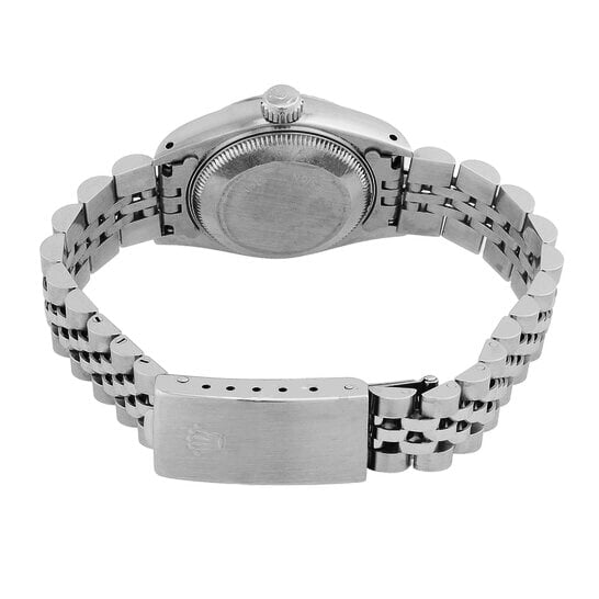 Bracciale giubileo in acciaio inossidabile Orologio da donna Rolex Datejust Lunetta scanalata