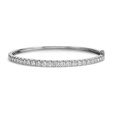 Braccialetto Con Vero Diamanti Tondi 2 Carati Donna Fine Jewelry