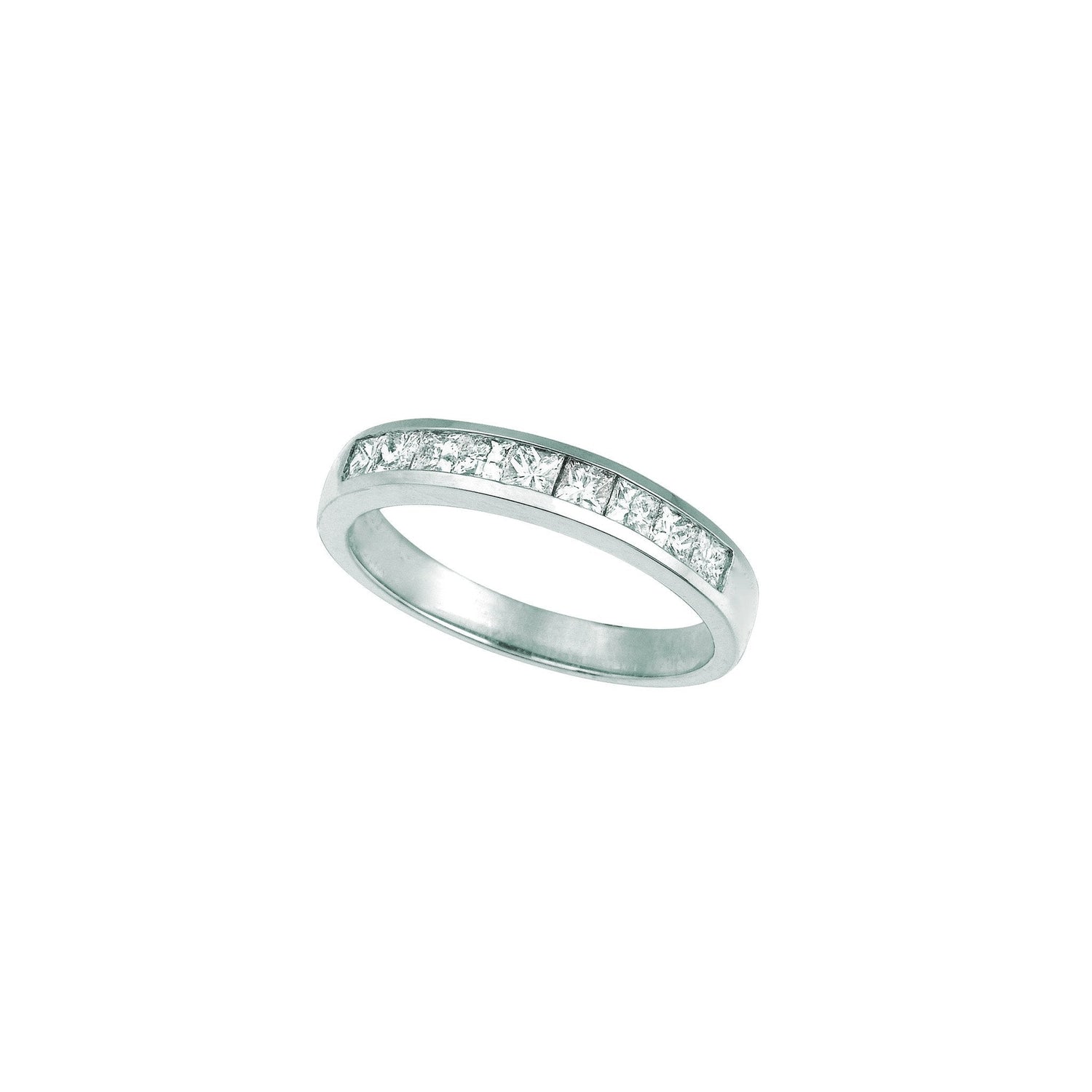 Cinturino In Oro Bianco 14K Con Vero Diamanti Taglio Principessa 2.25 Carati