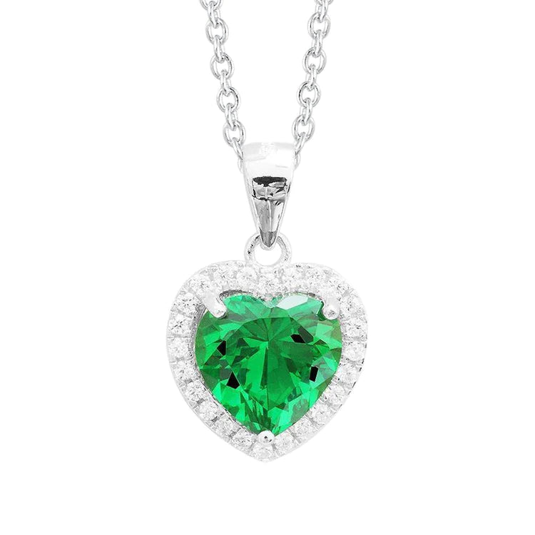 Collana con ciondolo in Verde smeraldo colombiano e diamanti 7.20 carati