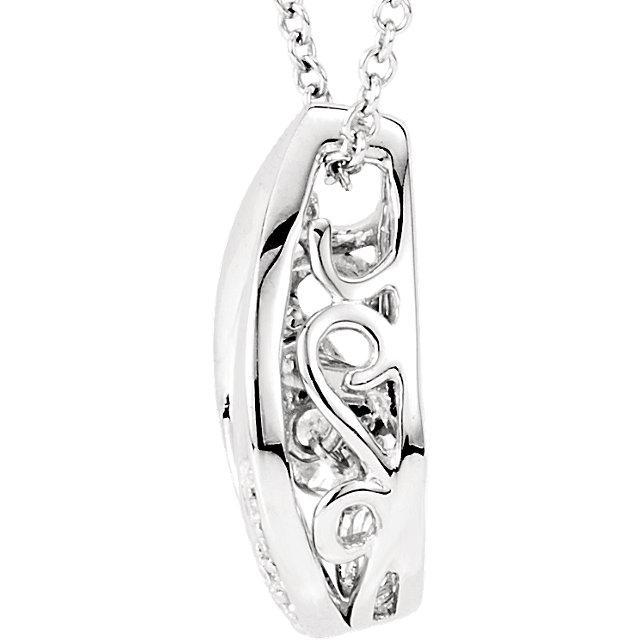 Collana Con Ciondolo A Goccia Con Genuino Diamante Rotondo Da 2,50 Carati In Oro Bianco 14K