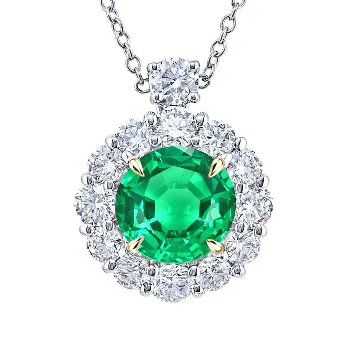 Premium Smeraldo Fine Pendente Pietra Preziosa 6 carati – vista principale