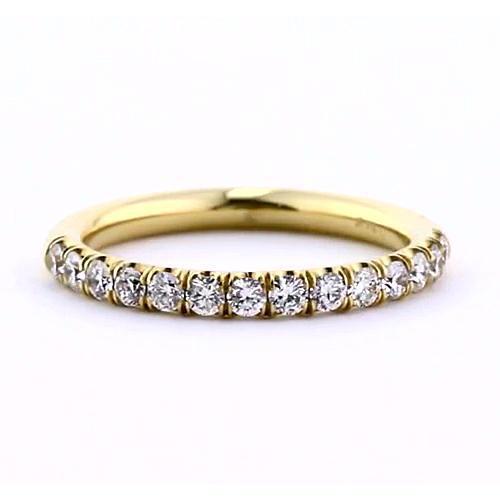 Comfort Fit Genuino Diamond Anniversary Band 0,50 Carati Gioielli In Oro Giallo