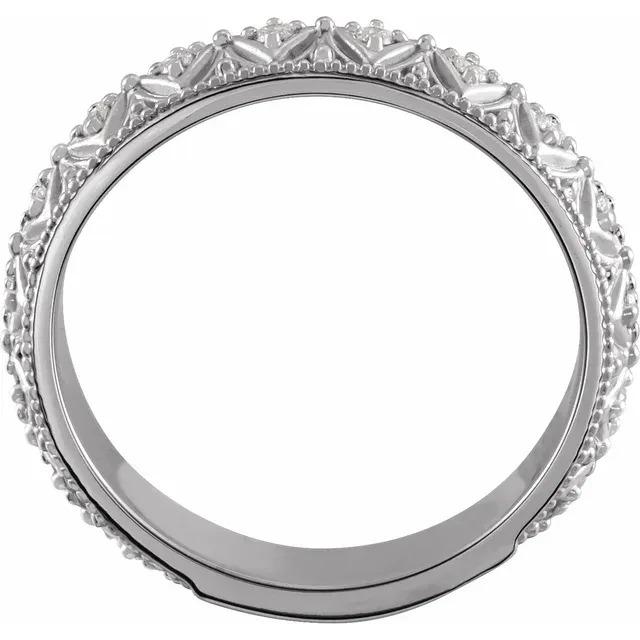 Comfort Fit Wedding Band 1.20 Carati Genuino Diamante Gioielli In Stile Vintage