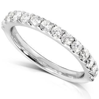 Comfort Fit Half Eternity Band 2,80 Ct Di Vero Diamanti A Taglio Rotondo In Oro 14K