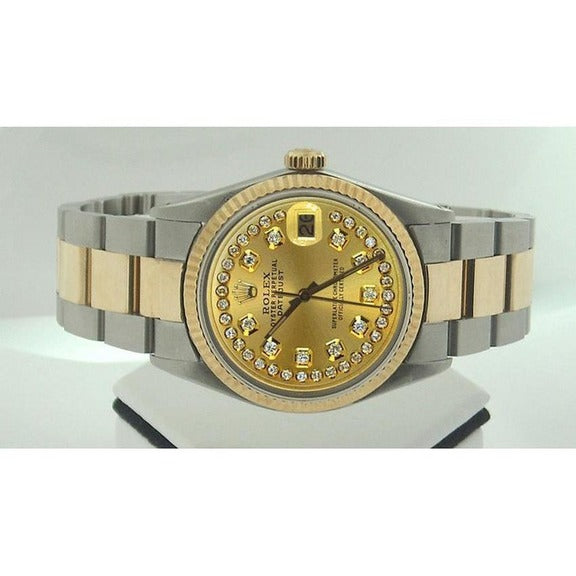 Datejust Rolex ostrica quadrante con diamanti Orologio