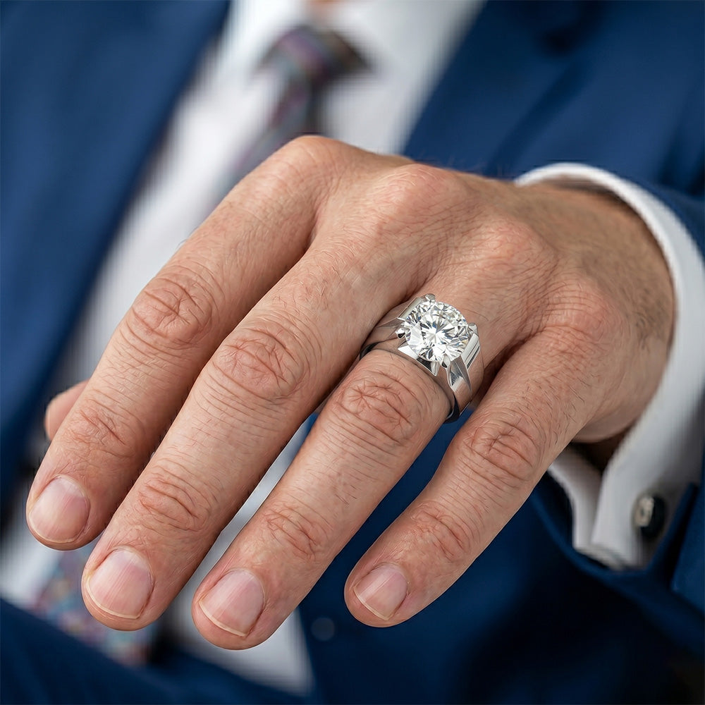 Diamante Fine Anello Uomo fatto a mano 2 carati di HarryChadEnt