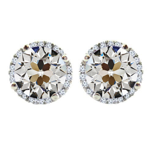 Orecchini Pendenti Oro Bianco 14K con Brillante – vista principale
