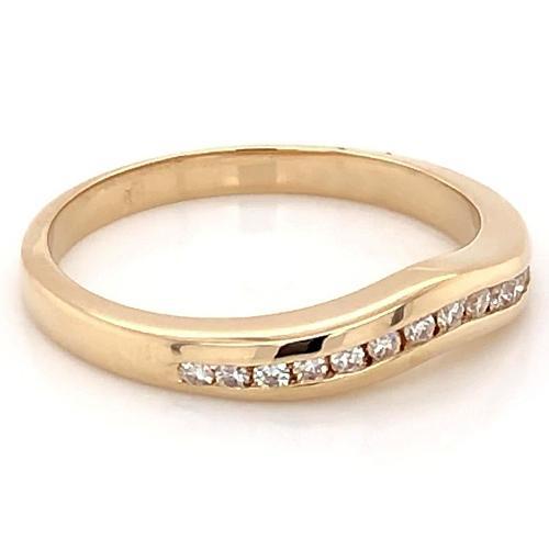 Fascia Anniversario Genuino Diamante 0.75 Carati Donna Oro Giallo Novità