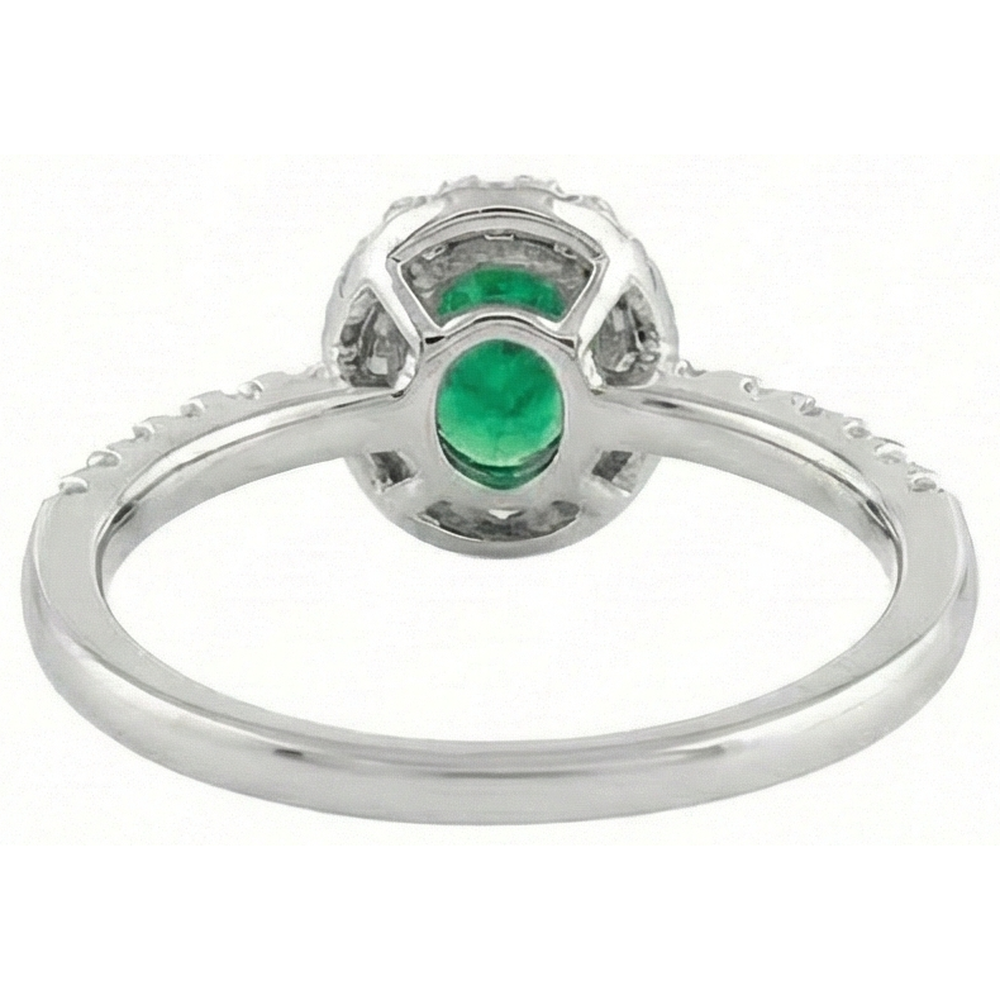 vero round diamante 3.85carati fede eternity su bianco