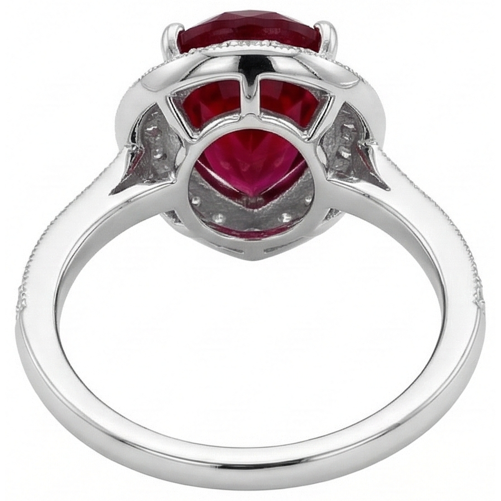 vero round diamante 3carati fede eternity su bianco