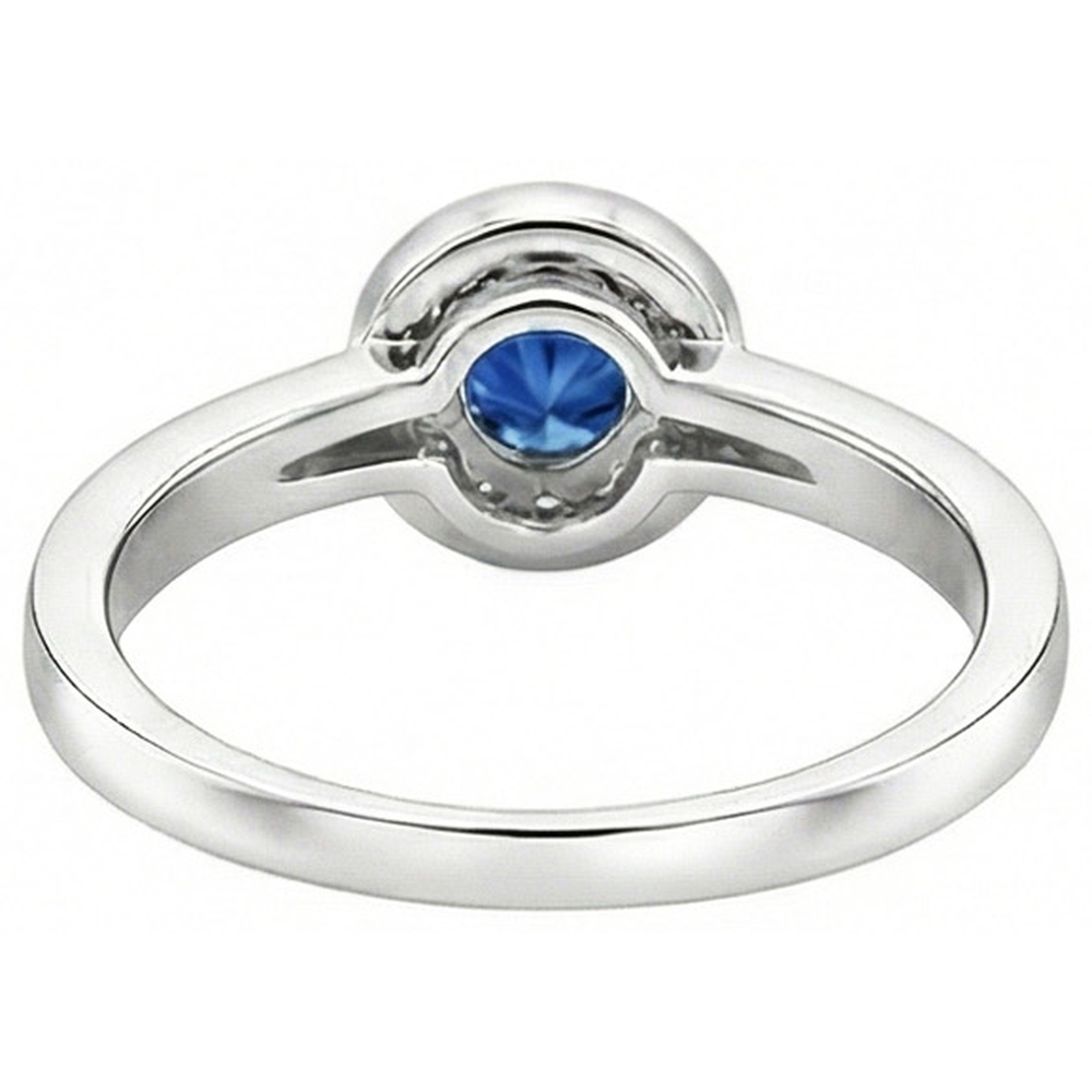 vero round diamante 3.40carati fede eternity su bianco
