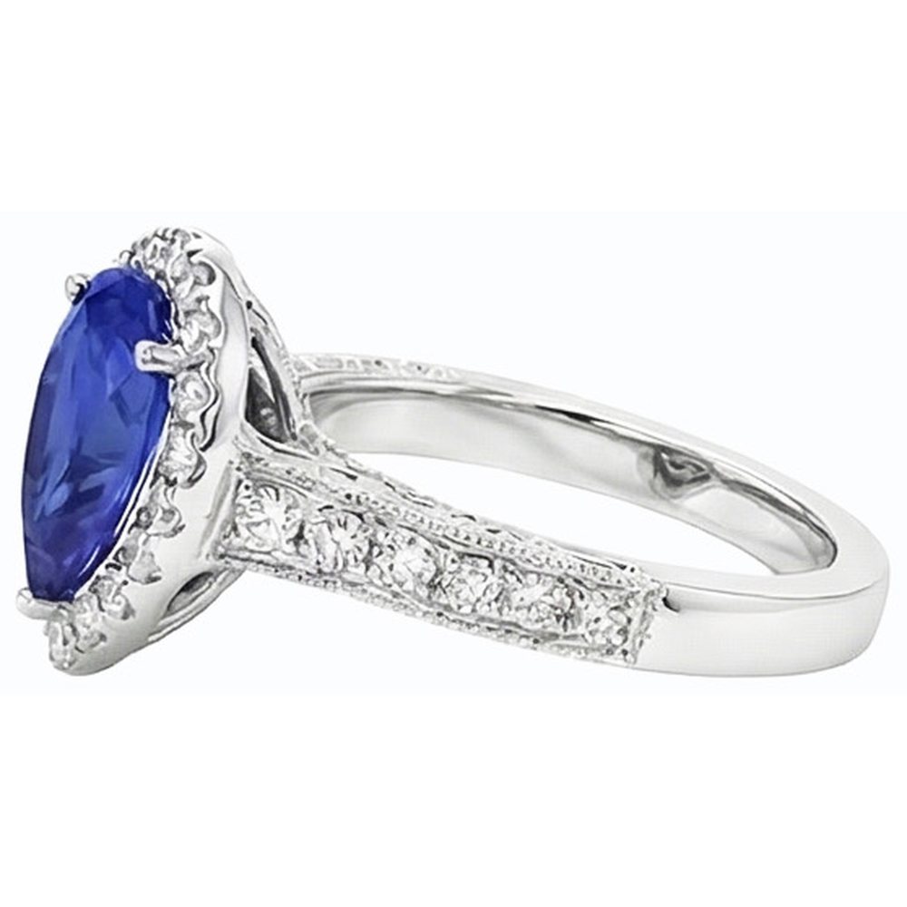 vero round diamante 3carati fede eternity su bianco